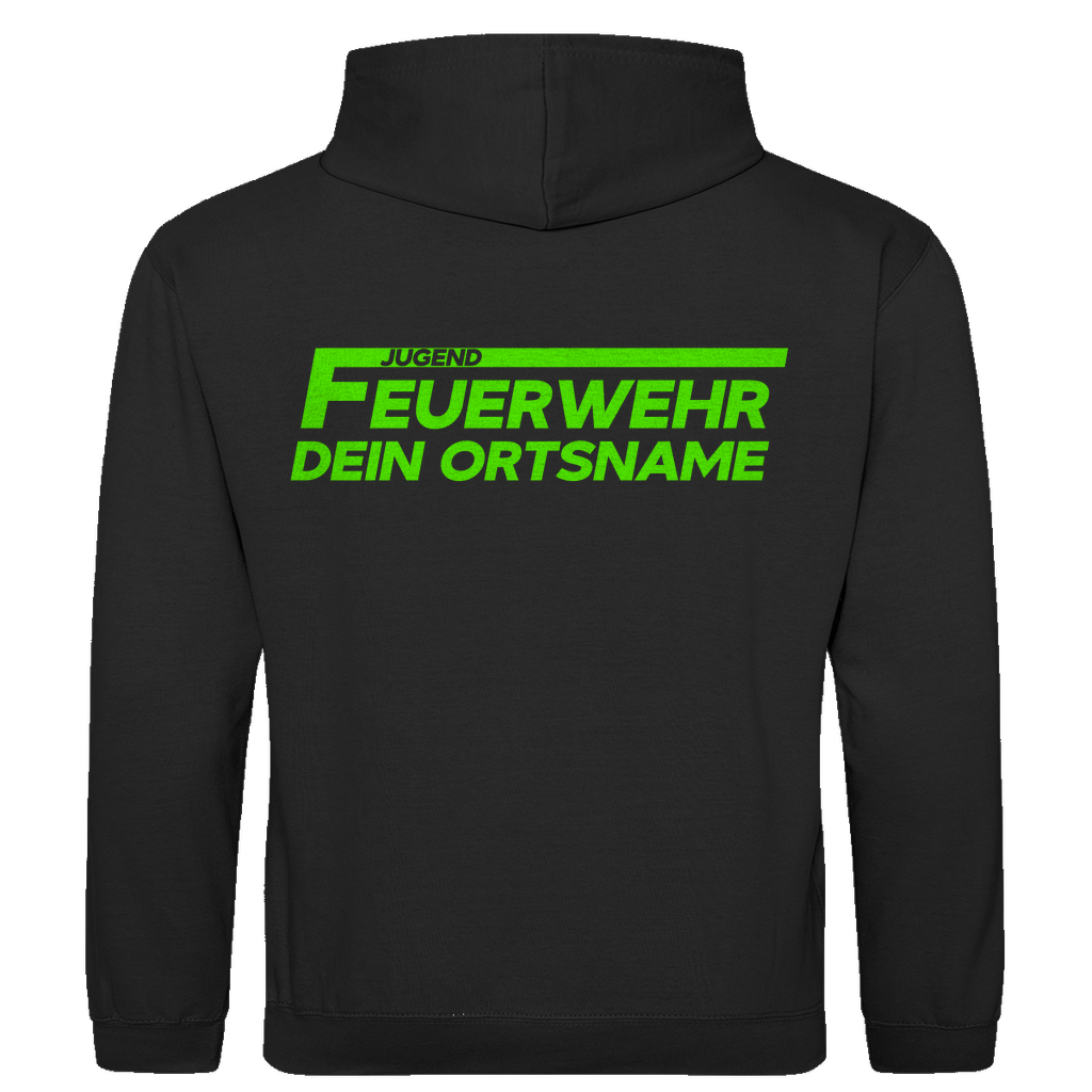 Herren Hoodie - Jugendfeuerwehr Grün [Personalisierbar]