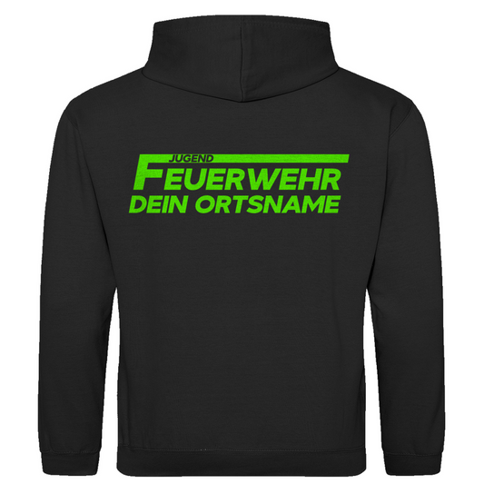 Herren Hoodie - Jugendfeuerwehr Grün [Personalisierbar]