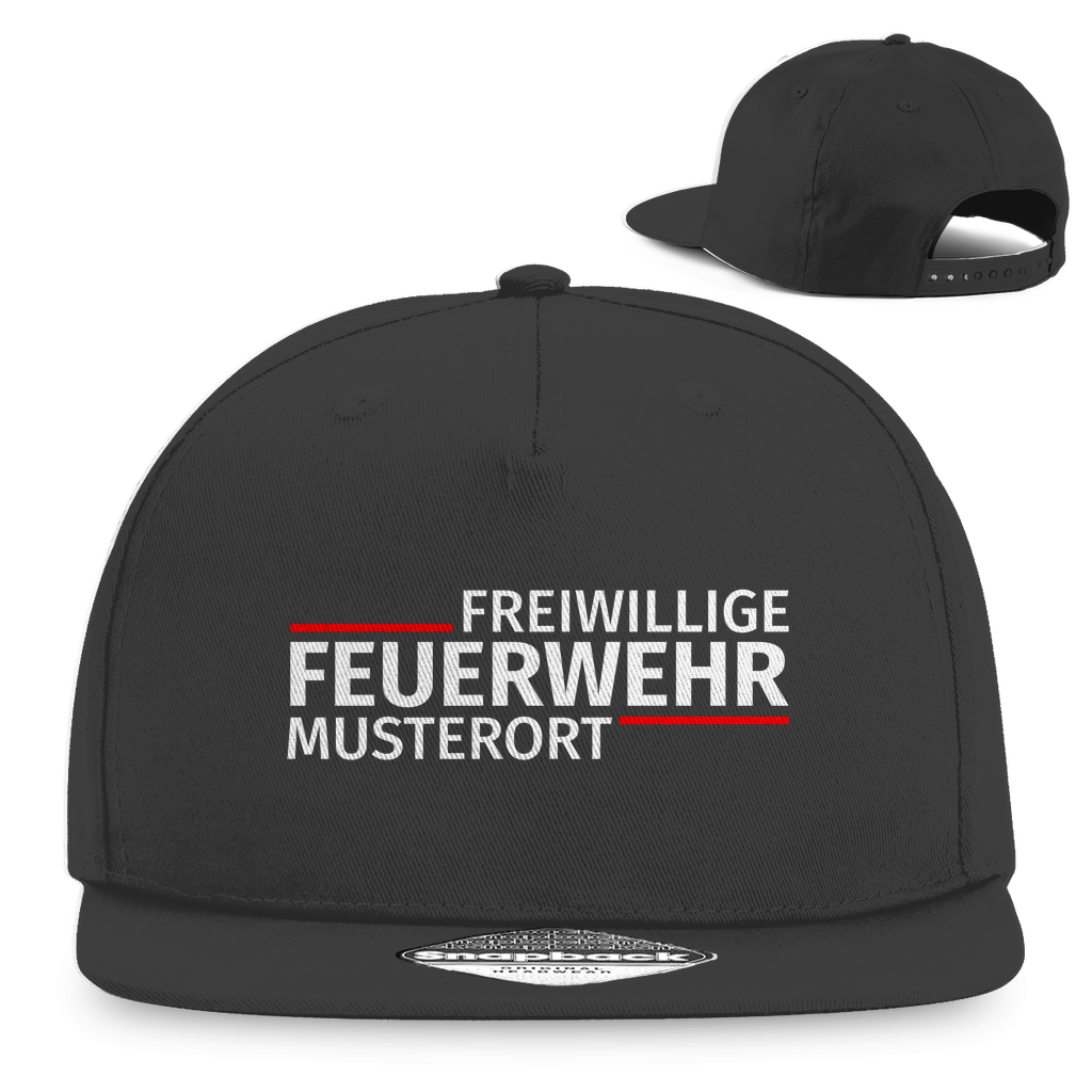 Snapback Rapper Cap - Modern Freiwillige Feuerwehr [Personalisierbar]