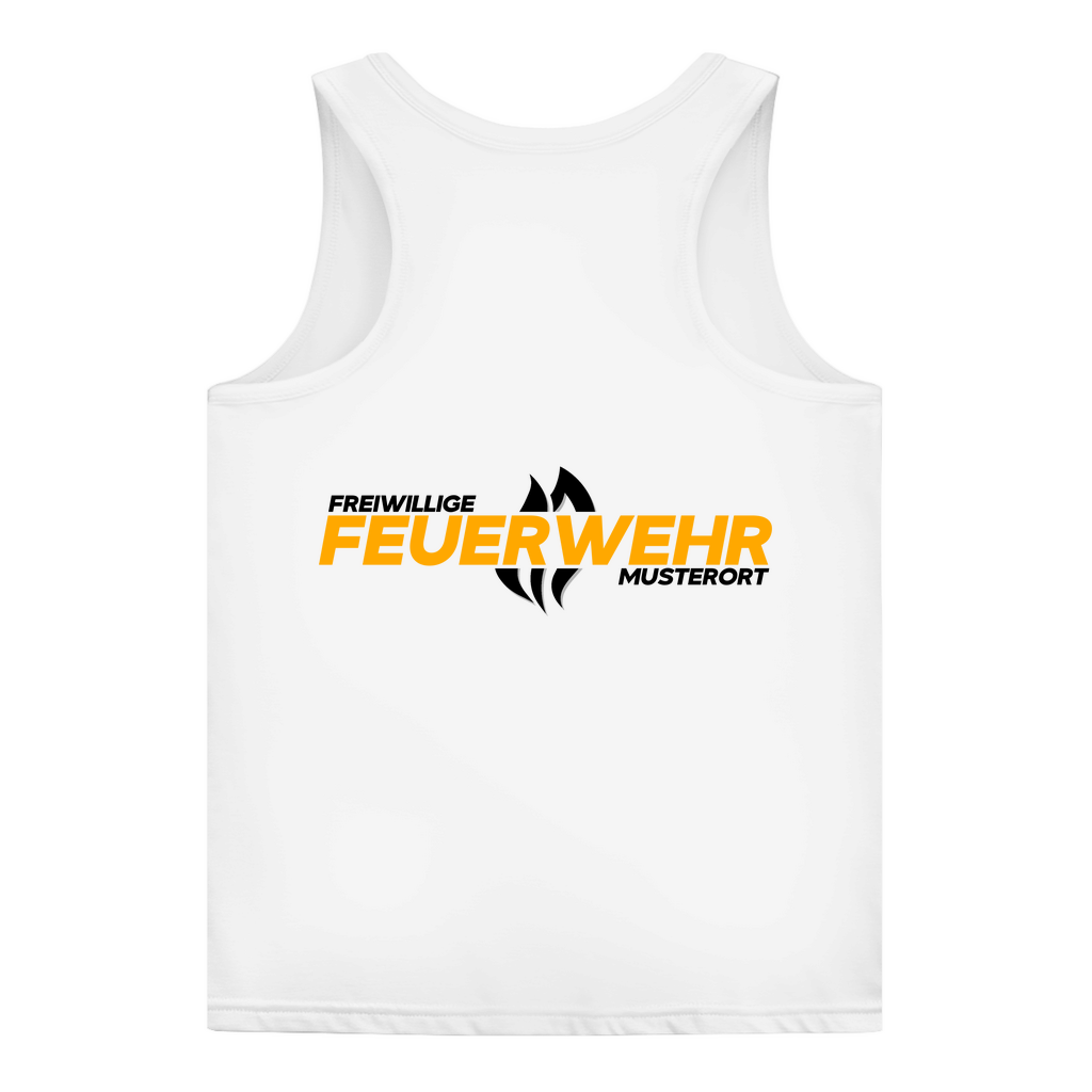 Damen Tank Top - Flamme Freiwillige Feuerwehr Gelb [Personalisierbar]
