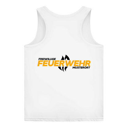 Damen Tank Top - Flamme Freiwillige Feuerwehr Gelb [Personalisierbar]