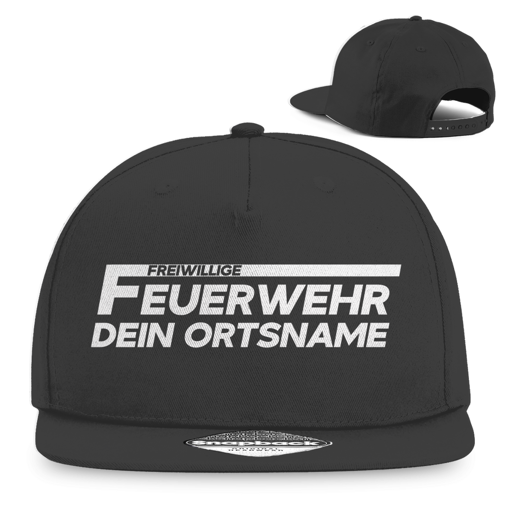 Snapback Rapper Cap - Freiwillige Feuerwehr (Personalisierbar)