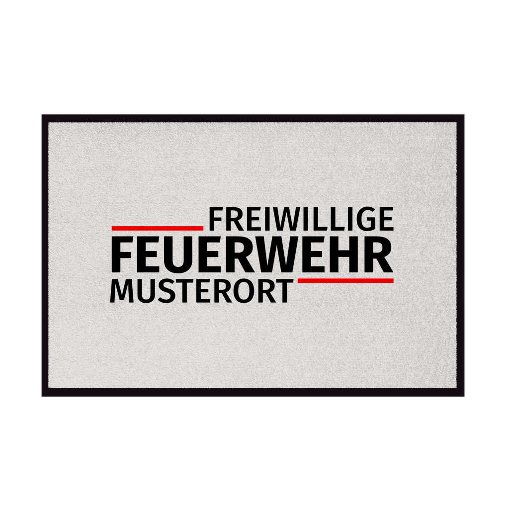 Fußmatte - Modern Freiwillige Feuerwehr [Personalisierbar]