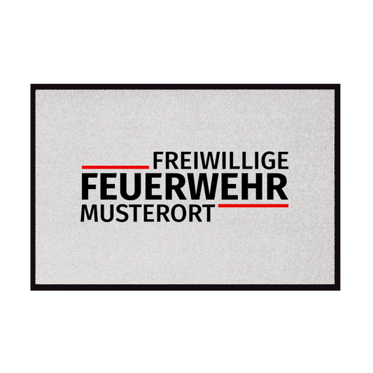 Fußmatte - Modern Freiwillige Feuerwehr [Personalisierbar]