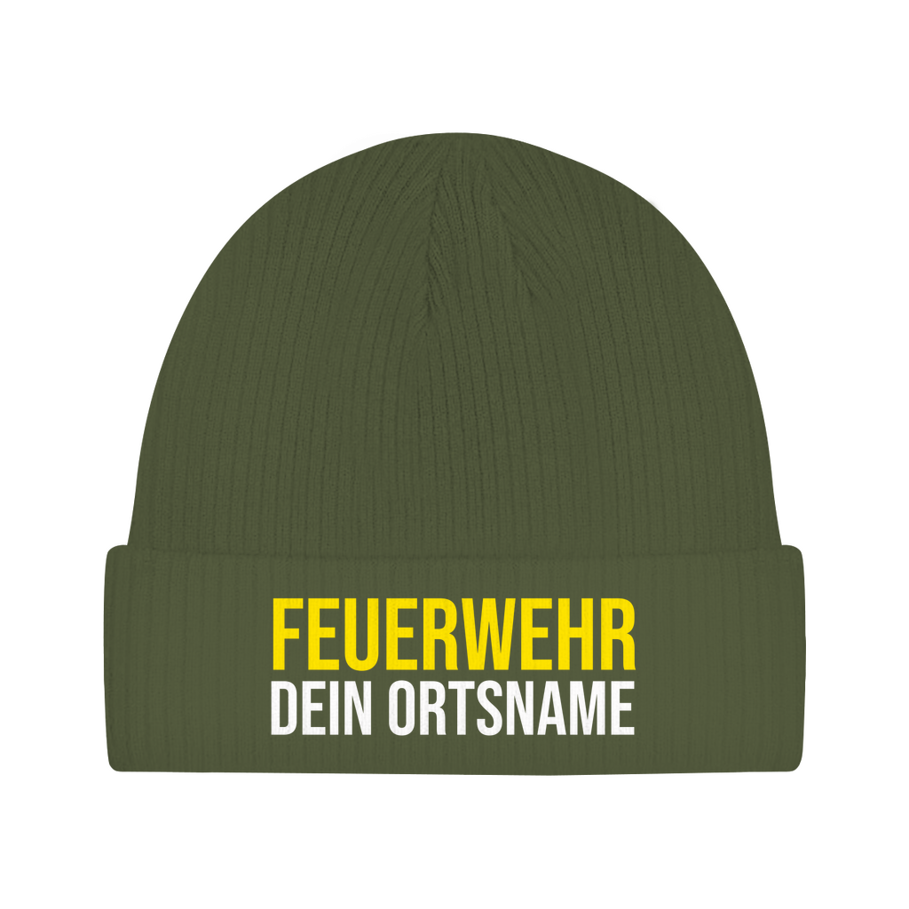 Beanie - Feuerwehr Schriftzug (Personalisierbar)