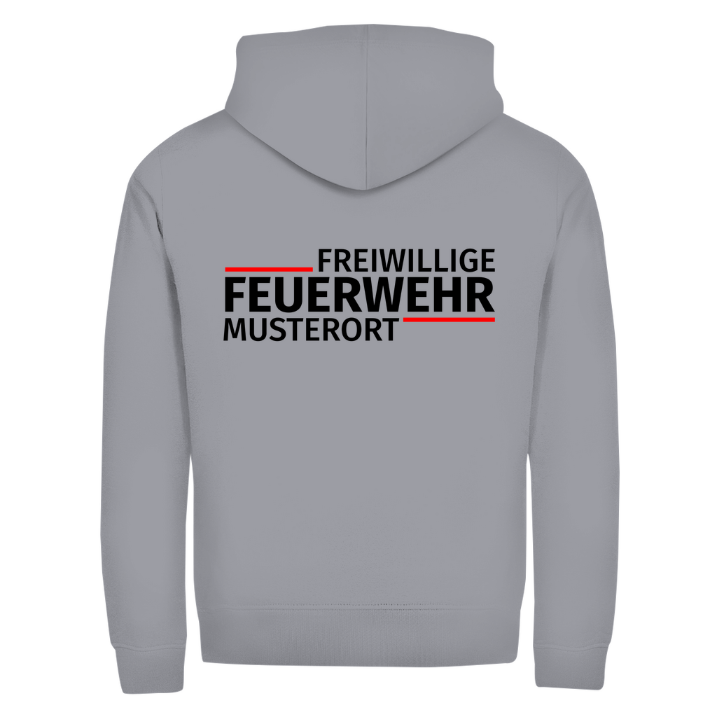 Unisex Zipper Hoodie - Modern Freiwillige Feuerwehr [Personalisierbar]