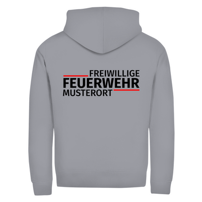 Unisex Zipper Hoodie - Modern Freiwillige Feuerwehr [Personalisierbar]
