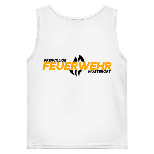 Herren Tank Top - Flamme Freiwillige Feuerwehr Gelb [Personalisierbar]