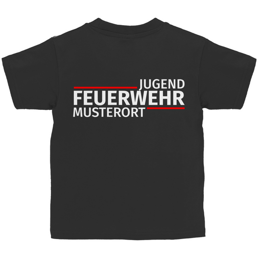 Kinder T-Shirt - Modern Jugendfeuerwehr [Personalisierbar]