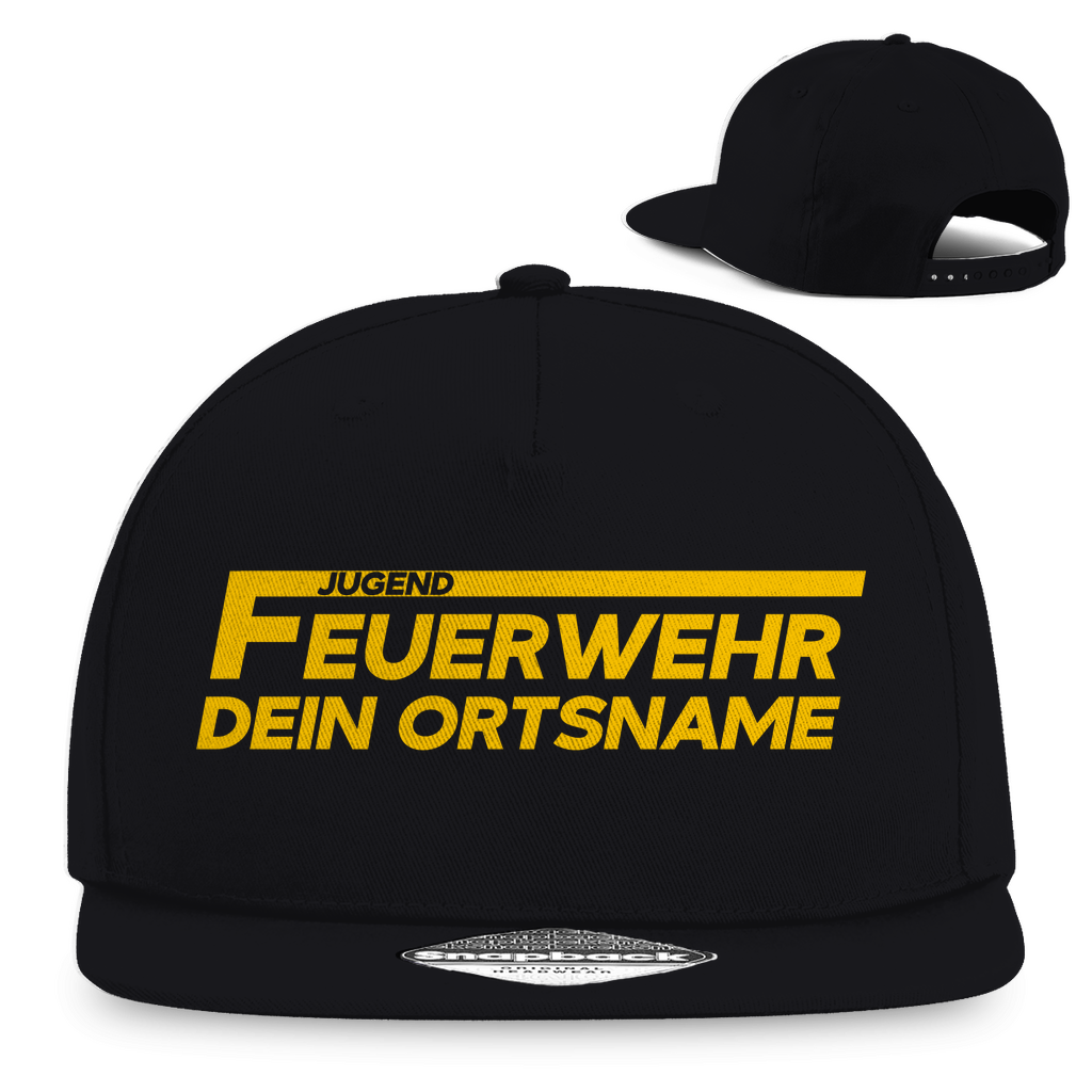 Snapback Rapper Cap - Jugendfeuerwehr Gelb [Personalisierbar]