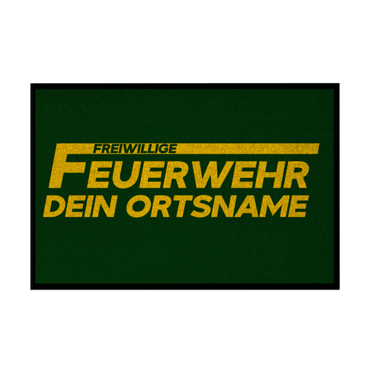 Fußmatte - Freiwillige Feuerwehr Gelb [Personalisierbar]
