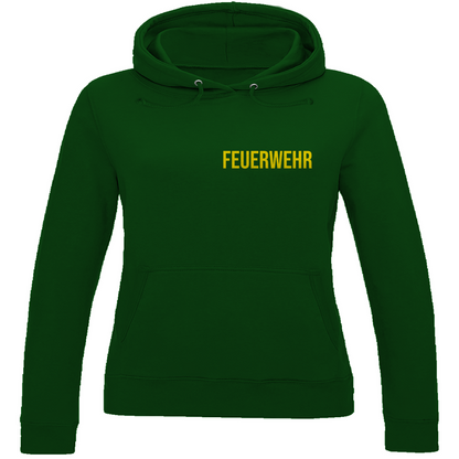Damen Hoodie - Feuerwehr Schriftzug (Personalisierbar)