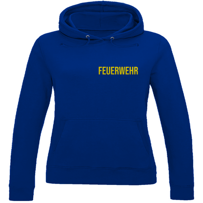 Damen Hoodie - Feuerwehr Schriftzug (Personalisierbar)