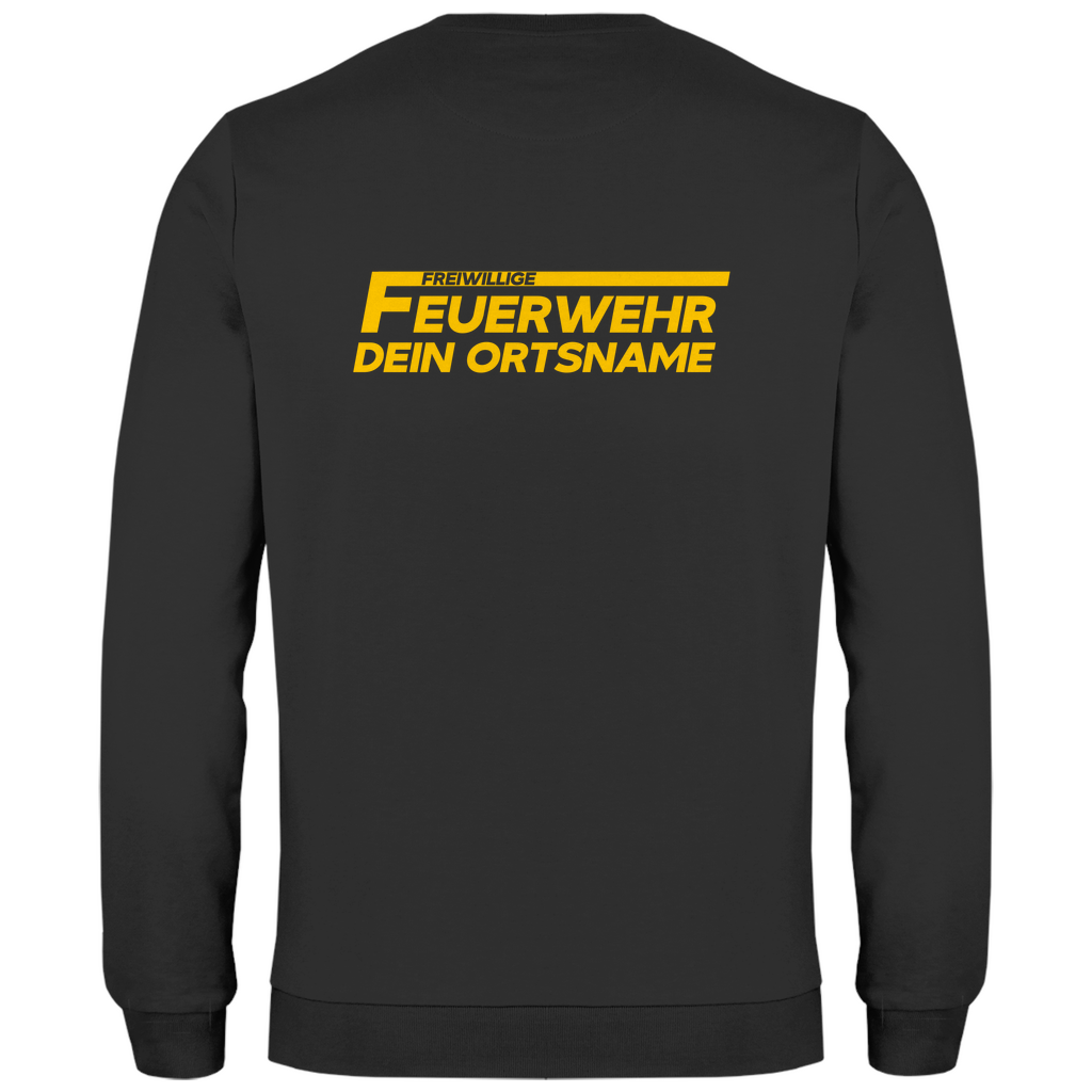 Herren Sweatshirt - Freiwillige Feuerwehr Gelb [Personalisierbar]