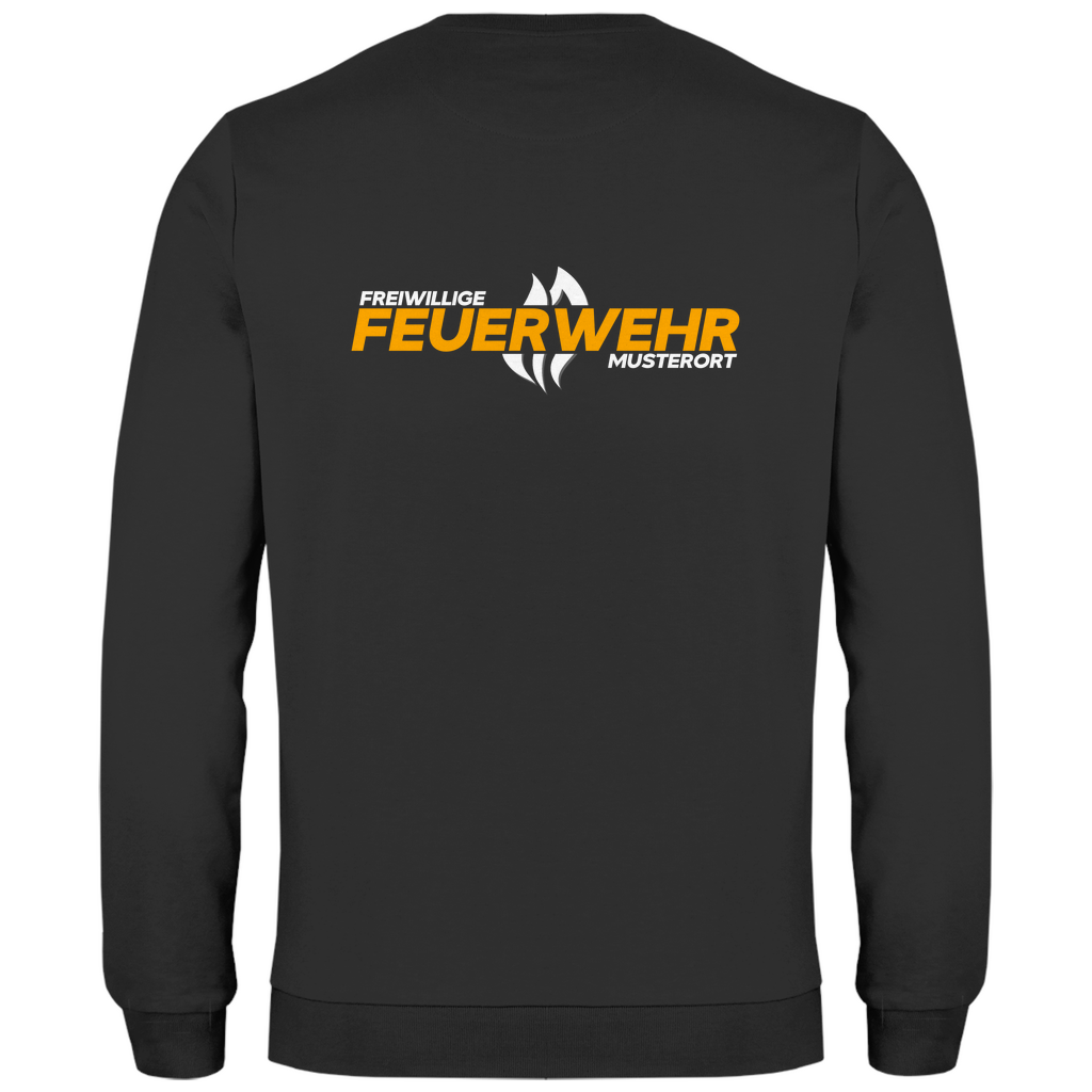 Herren Sweatshirt - Flamme Freiwillige Feuerwehr Gelb [Personalisierbar]