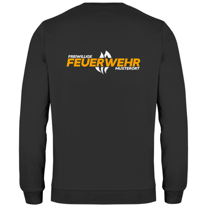 Herren Sweatshirt - Flamme Freiwillige Feuerwehr Gelb [Personalisierbar]