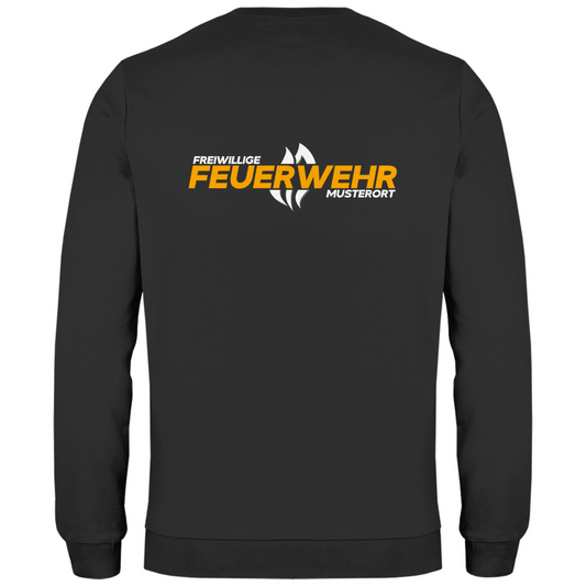 Herren Sweatshirt - Flamme Freiwillige Feuerwehr Gelb [Personalisierbar]