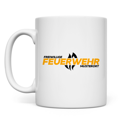 Tasse - Flamme Freiwillige Feuerwehr Gelb [Personalisierbar]
