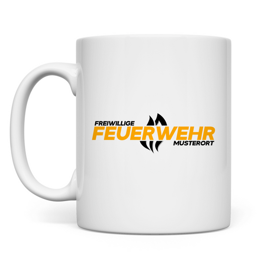 Tasse - Flamme Freiwillige Feuerwehr Gelb [Personalisierbar]