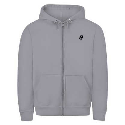Unisex Zipper Hoodie - Flamme Freiwillige Feuerwehr Rot [Personalisierbar]