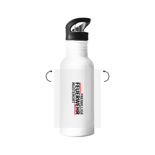 Edelstahl-Trinkflasche - Modern Freiwillige Feuerwehr [Personalisierbar]