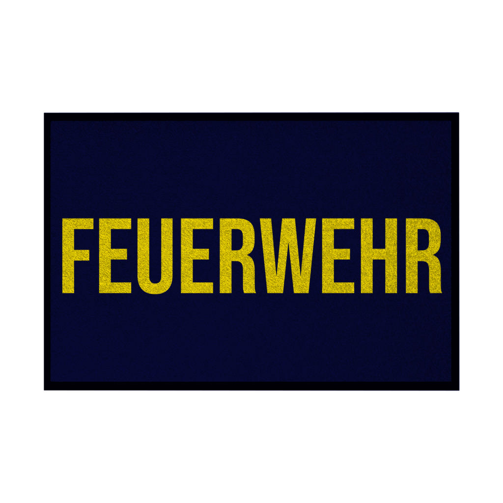 Fußmatte mit Gummirand - Feuerwehr