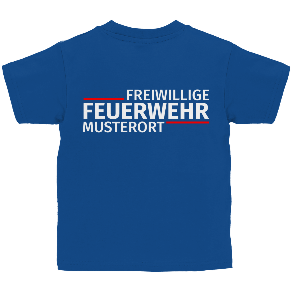 Kinder T-Shirt - Modern Freiwillige Feuerwehr [Personalisierbar]