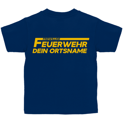 Kinder T-Shirt - Freiwillige Feuerwehr Gelb [Personalisierbar]