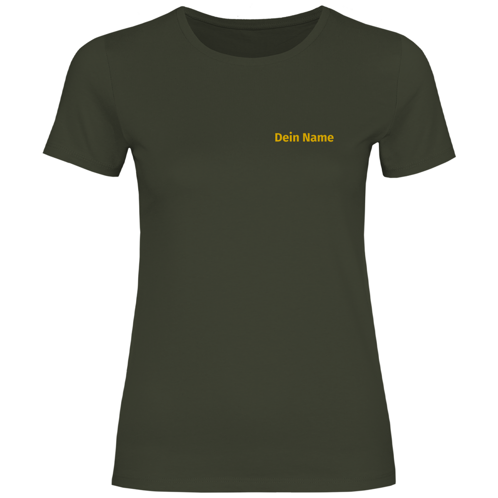Damen T-Shirt - Freiwillige Feuerwehr Gelb [Personalisierbar]