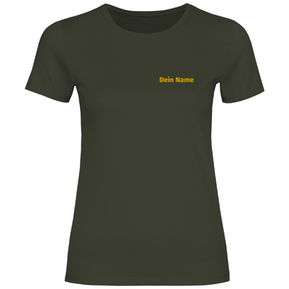 Damen T-Shirt - Freiwillige Feuerwehr Gelb [Personalisierbar]