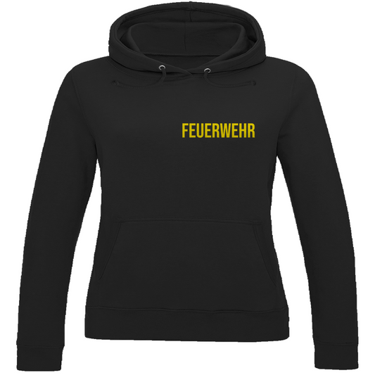 Damen Hoodie - Feuerwehr Schriftzug (Personalisierbar)