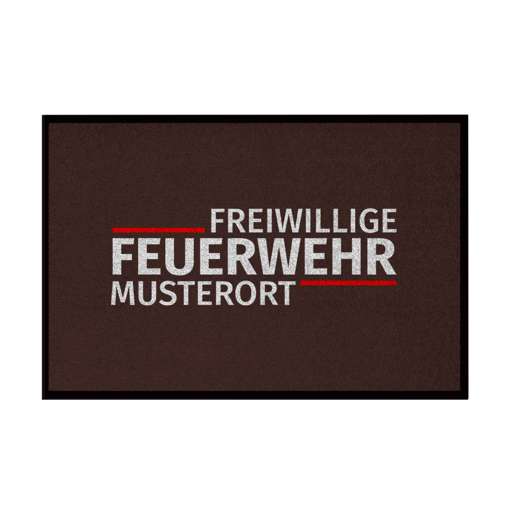 Fußmatte - Modern Freiwillige Feuerwehr [Personalisierbar]