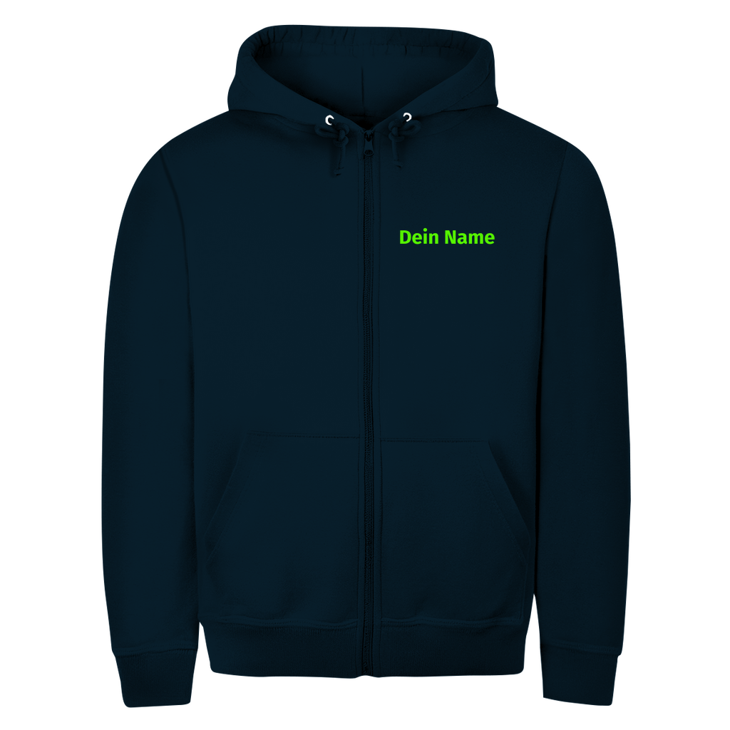 Unisex Zipper Hoodie - Jugendfeuerwehr Grün [Personalisierbar]