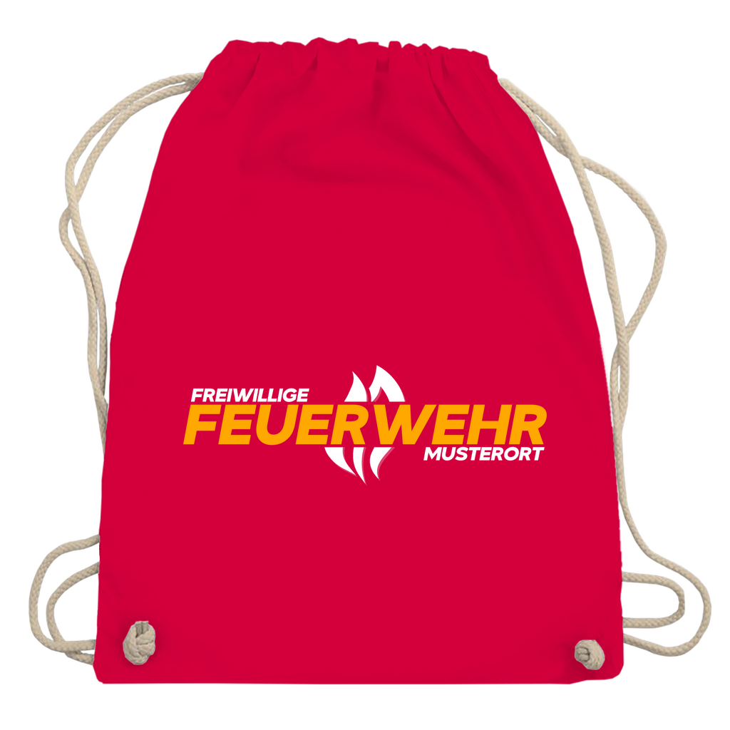 Turnbeutel - Flamme Freiwillige Feuerwehr Gelb [Personalisierbar]