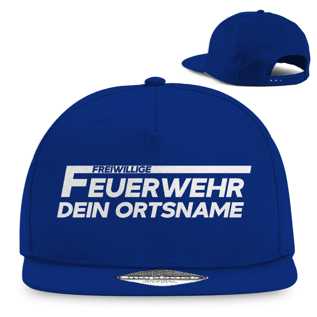 Snapback Rapper Cap - Freiwillige Feuerwehr (Personalisierbar)
