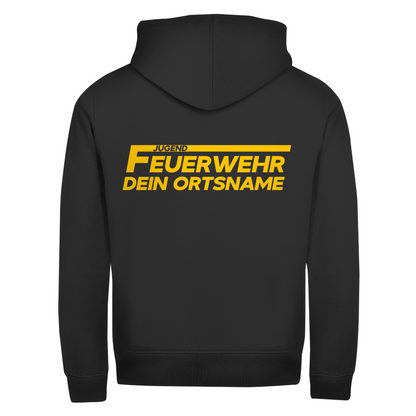 Unisex Zipper Hoodie - Jugendfeuerwehr Gelb [Personalisierbar]
