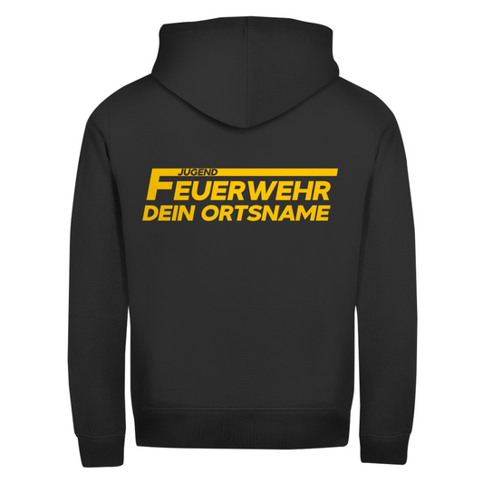 Unisex Zipper Hoodie - Jugendfeuerwehr Gelb [Personalisierbar]