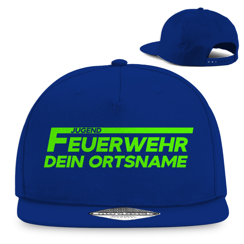 Snapback Rapper Cap - Jugendfeuerwehr Grün [Personalisierbar]