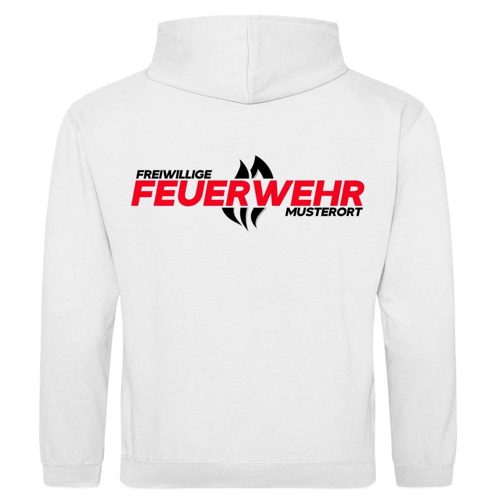Herren Hoodie - Flamme Freiwillige Feuerwehr Rot [Personalisierbar]