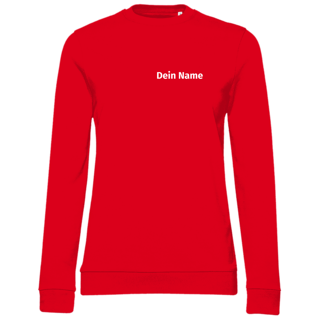 Damen Sweatshirt - Freiwillige Feuerwehr Weiß (Personalisierbar)