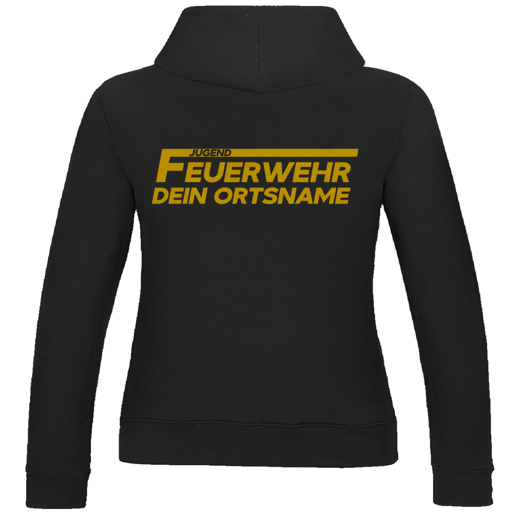 Damen Hoodie - Jugendfeuerwehr Gelb [Personalisierbar]