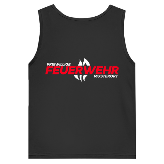 Herren Tank Top - Flamme Freiwillige Feuerwehr Rot [Personalisierbar]