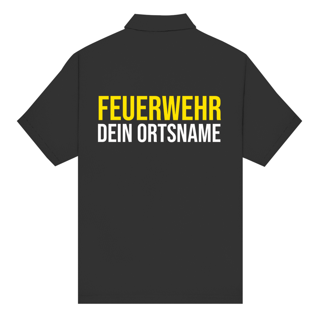 Unisex Poloshirt - Feuerwehr Schriftzug (Personalisierbar)