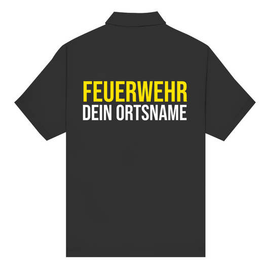 Unisex Poloshirt - Feuerwehr Schriftzug (Personalisierbar)