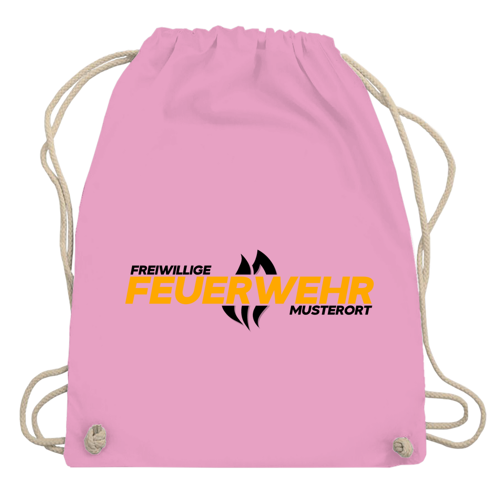 Turnbeutel - Flamme Freiwillige Feuerwehr Gelb [Personalisierbar]