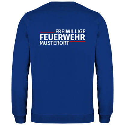 Herren Sweatshirt - Modern Freiwillige Feuerwehr (Personalisierbar)