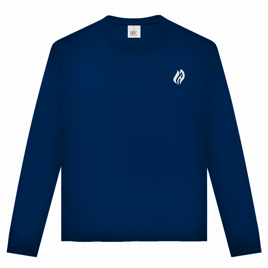 Unisex Langarmshirt - Flamme Freiwillige Feuerwehr Grün [Personalisierbar]