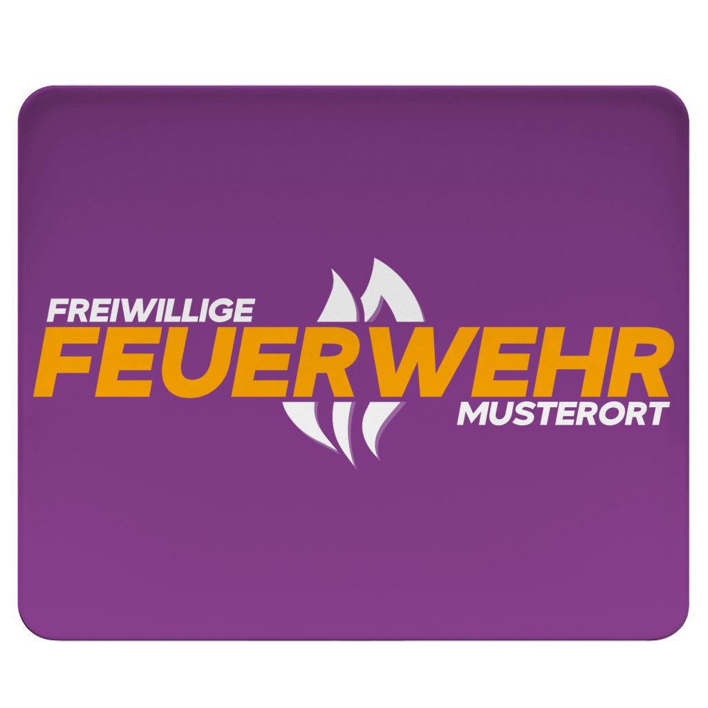 Mousepad - Flamme Freiwillige Feuerwehr Gelb [Personalisierbar]
