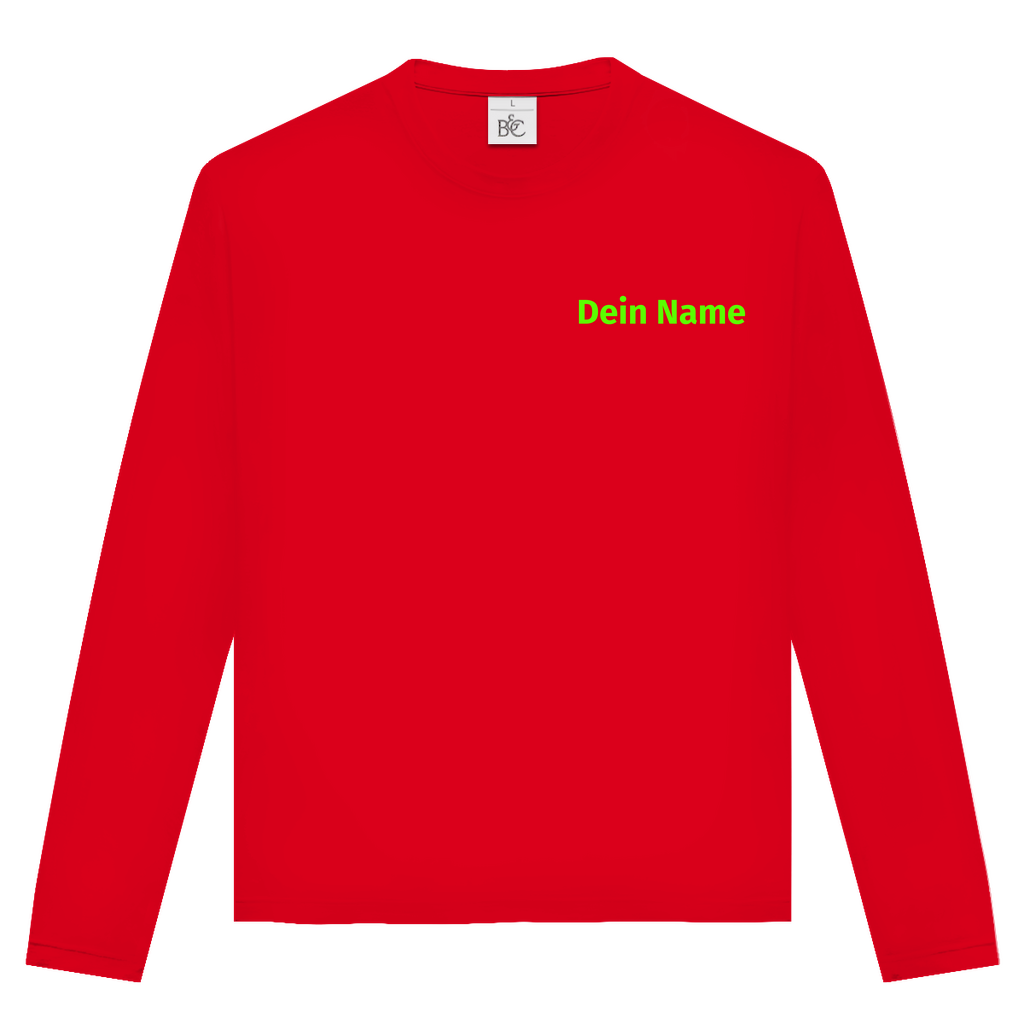 Unisex Langarmshirt - Freiwillige Feuerwehr Grün [Personalisierbar]