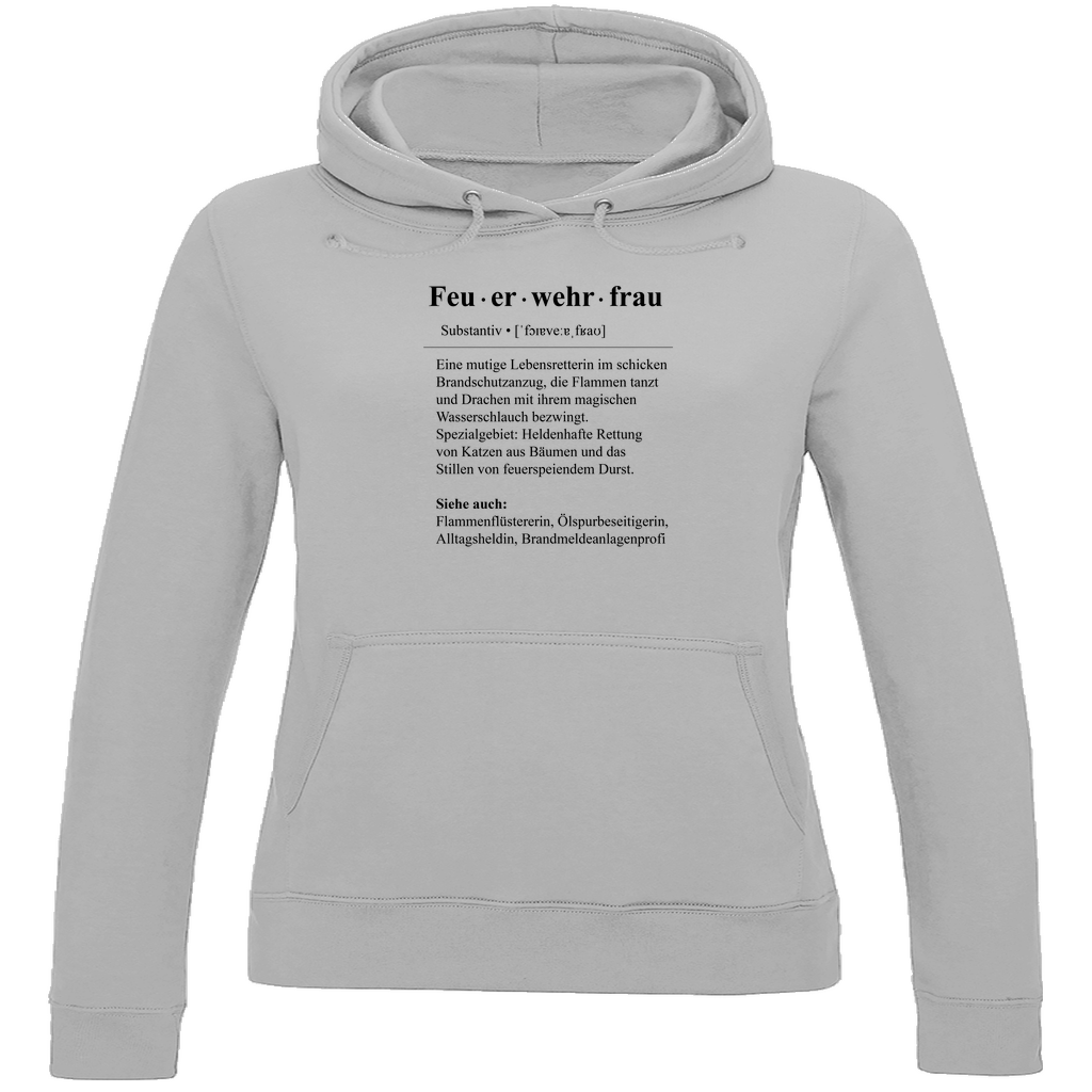 Damen Hoodie - Feuerwehrfrau Definition